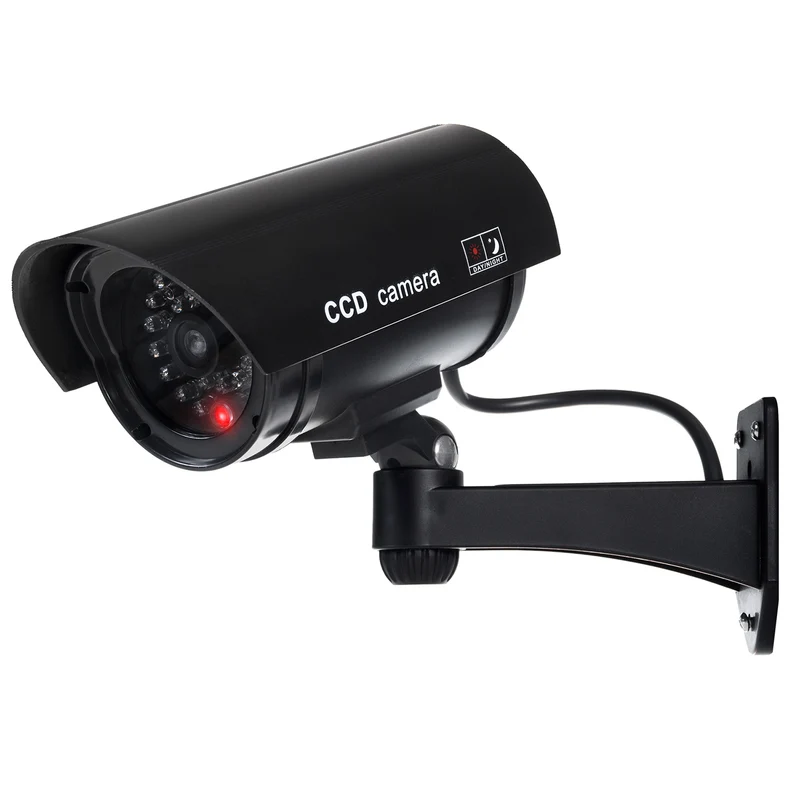 Dummy Camera Goede kopie van de originele camera met IR-diodenimitatie en felrode diodekleurzwart