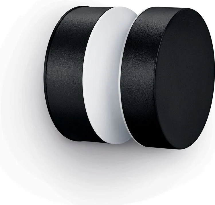 Philips LED buitenlamp Laven wand rond 6W zwart