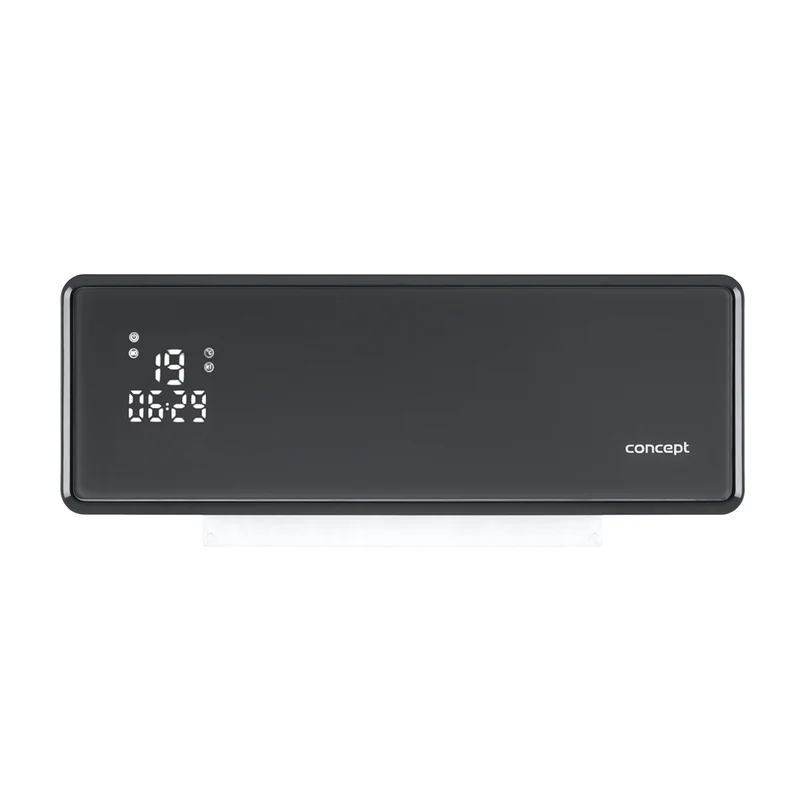 Concept keramische kachel, wandmodel, LED-scherm, timer, grijs, QH4100