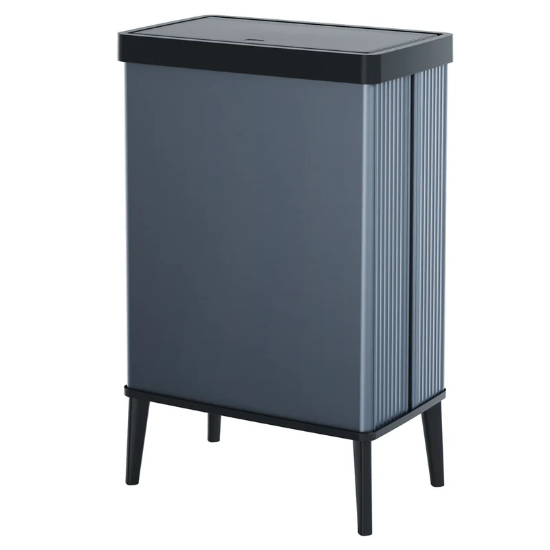 Poubelle Curver, ségrégation, sur pieds, bleu, capacité 54l, Verto