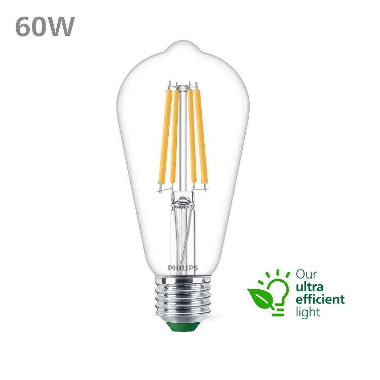 Philips LED edison E27 helder warm wit 4W 840LM