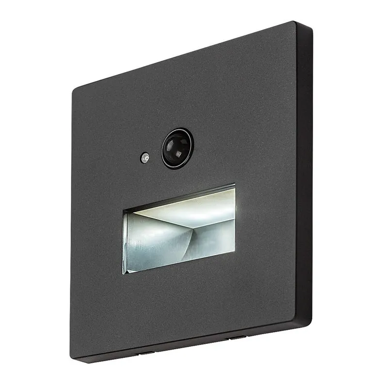 Lunca LED-lamp 1 W IP20 zwart 3000, 4500, 6500 K bewegingssensor, lichtsensor, 77197