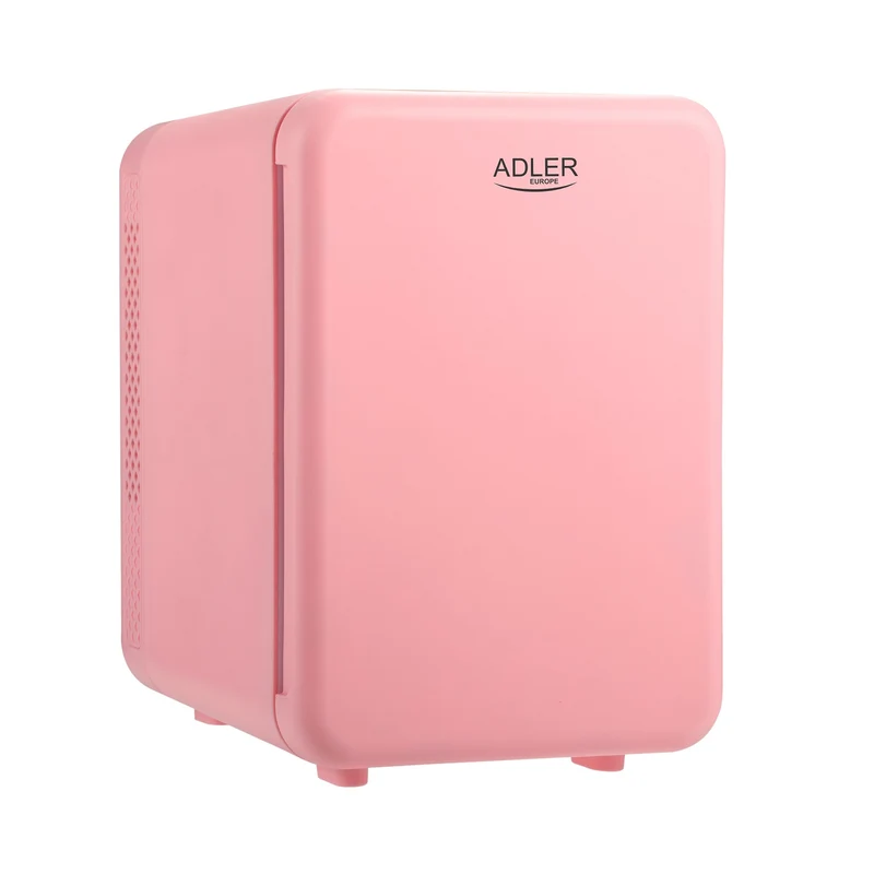 Adler draagbare koelkast, koelen en verwarmen, voor thuis en in de auto, 4L, roze, AD 8084