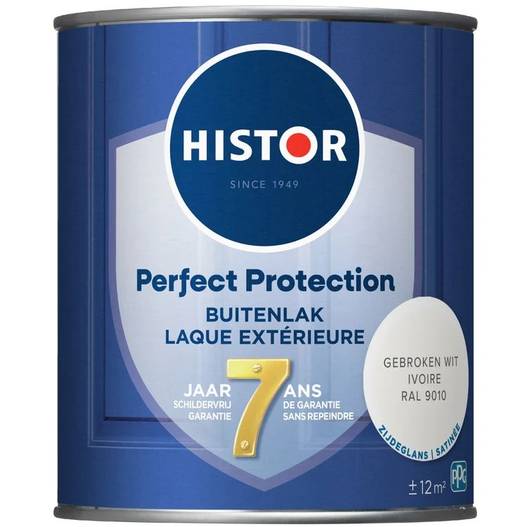 Histor Perfect Protection buitenlak zijdeglans RAL9010 gebroken wit 750ml