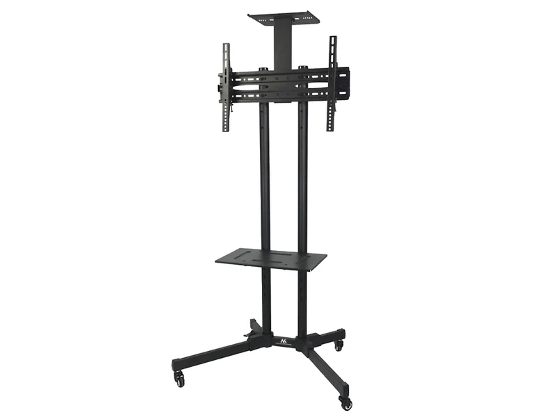TV voet standaard met beugel op wielen professionele tv tafel rolstoel max 55 kg VESA 600x400 Maclean MC-661