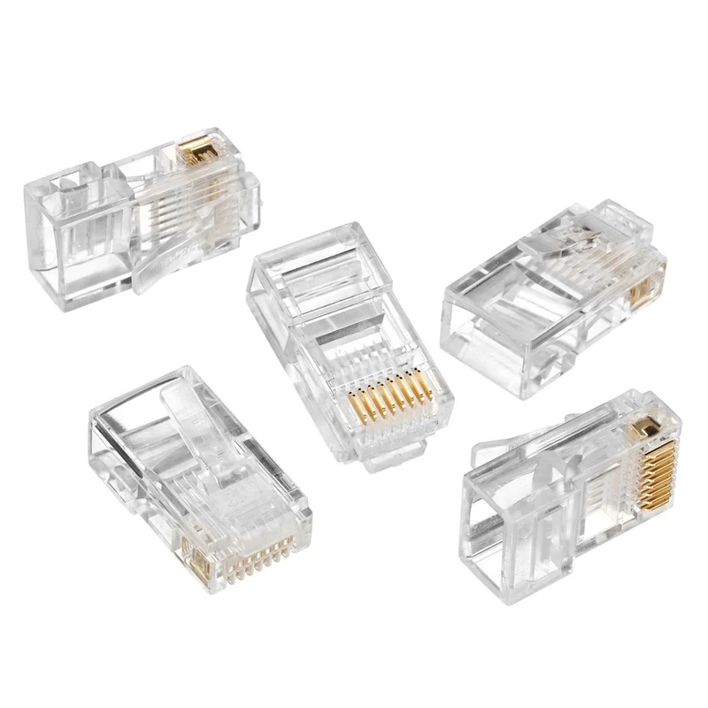 Connecteur RJ45 CAT-5 E 8P8C 100 pièces Maclean MCTV-663