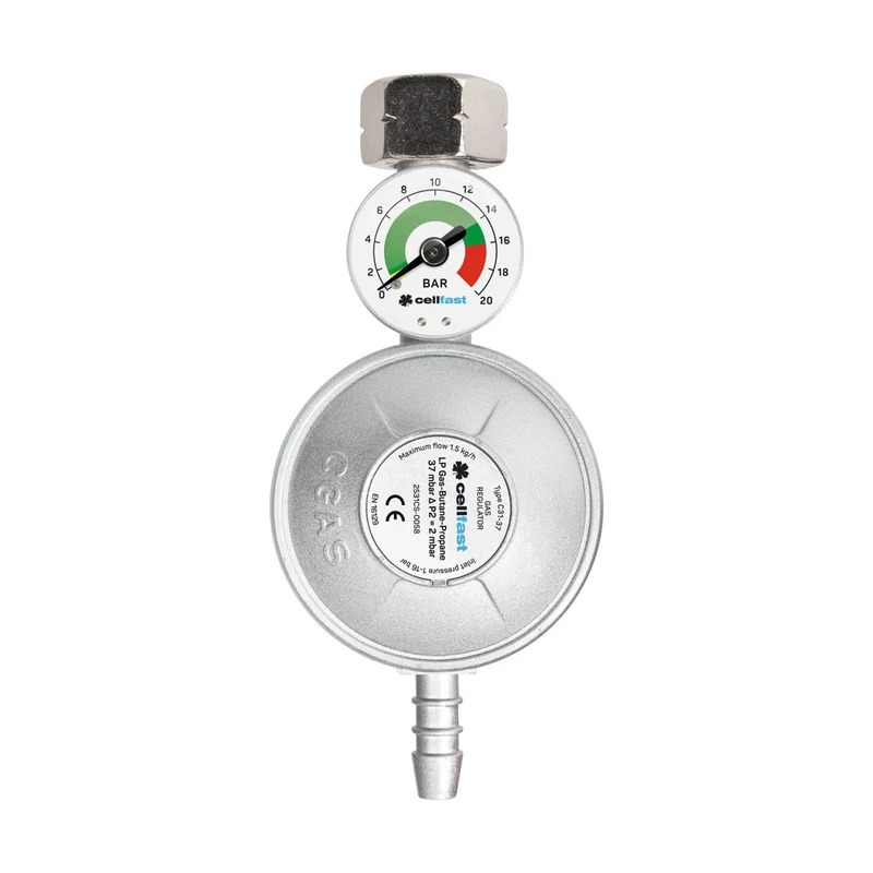 Détendeur de pression de gaz avec manomètre GPL / propane / butane