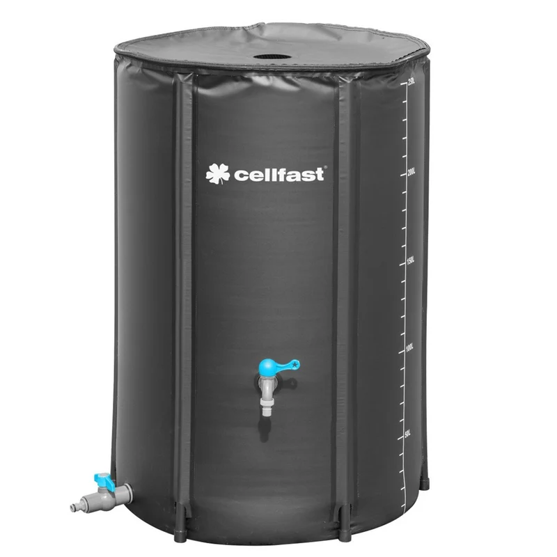 Cellfast - Regenwatertank - Regenton met kraan voor tuinirrigatie 250L Capaciteit