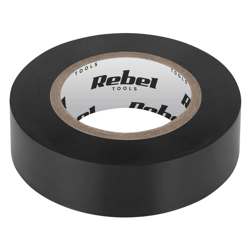 REBEL zelfklevende isolatietape (0,13 mm x 19 mm x 20 yd) zwart