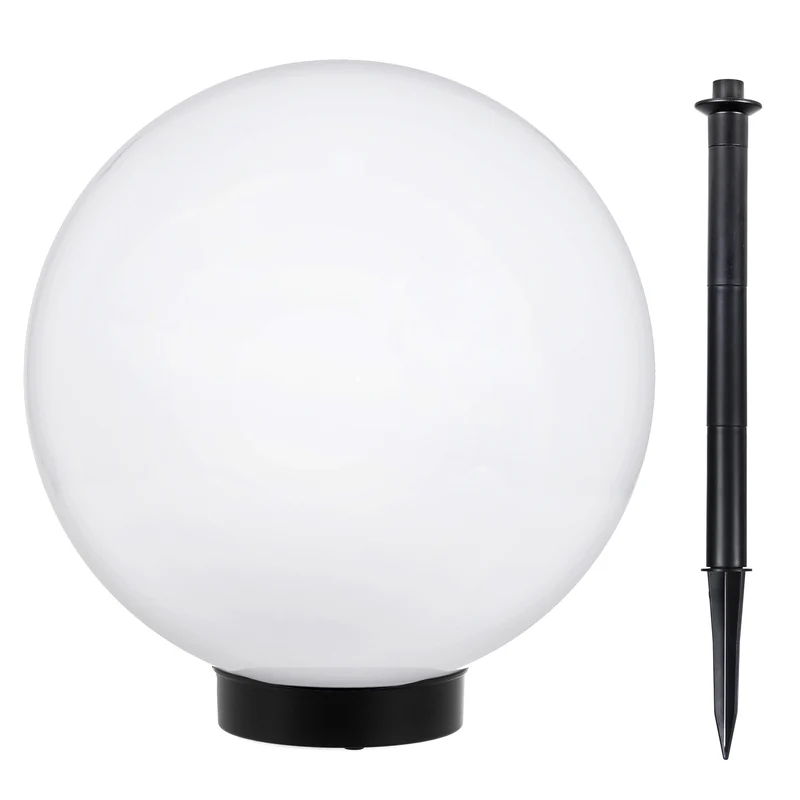 Lampe solaire LED extérieure sur pied blanche 30x30x63 cm GreenBlue GB168