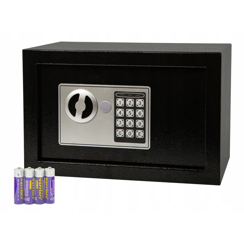 Kluisje met elektronisch slot van het merk Blow, afmetingen 31x20x20 cm, vergrendeling met sleutel + code, 44-702