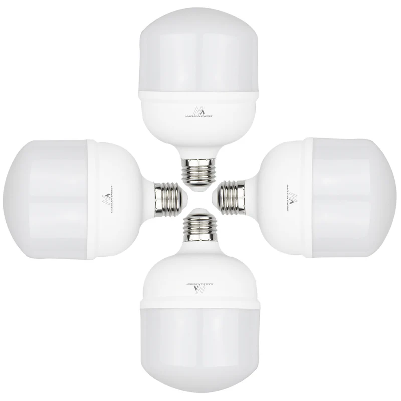 4x Maclean LED-lamp, E27, 28W, 220-240V AC, Neutraal Wit, 4000K, 2940lm, MCE302 NW