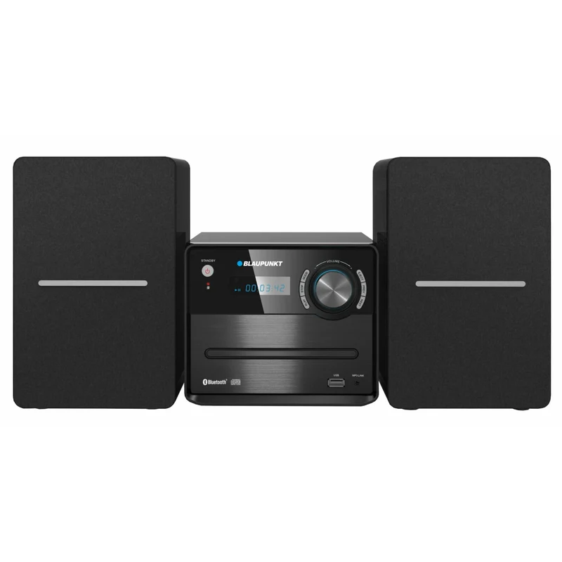 Microchaîne Blaupunkt, puissance 30 W, radio FM, prise AUX, connecteur USB, Bluetooth, MS13BT