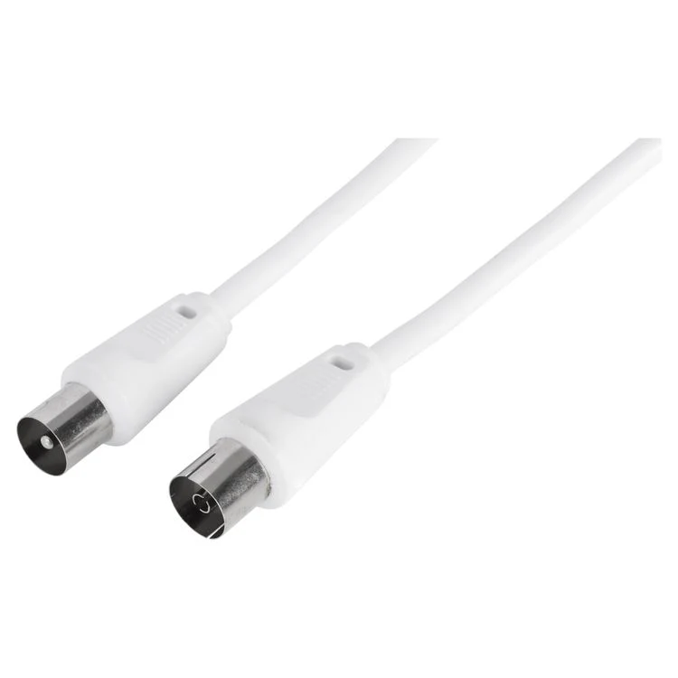 Q-Link coax kabel 3C2V HF recht wit 5m
