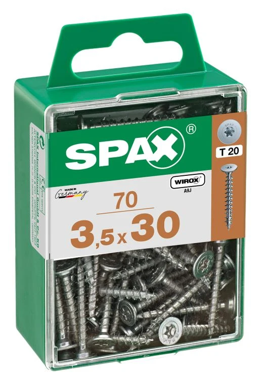 Spax achterwandschroef T-star plus discuskop 3,5x30mm 70st