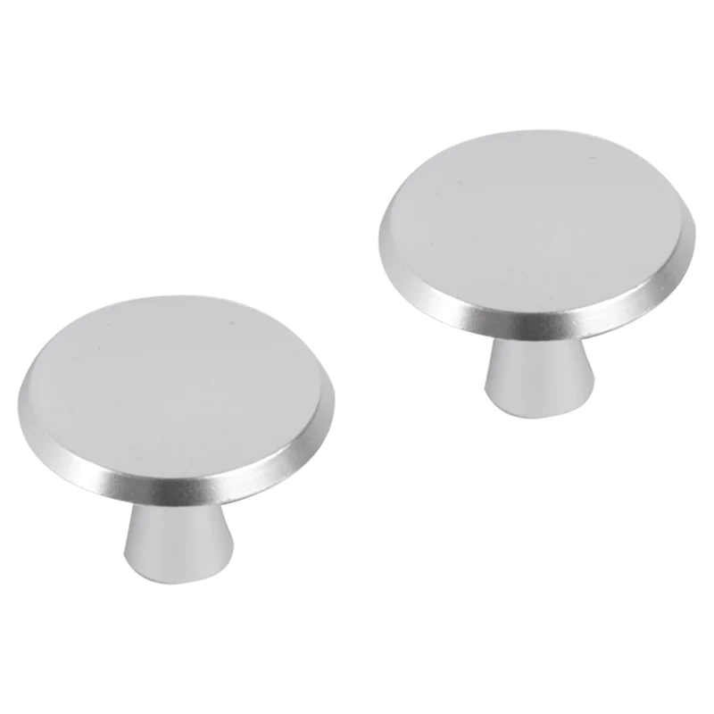 Differnz knop aluminium mat chroom 30mm 2st