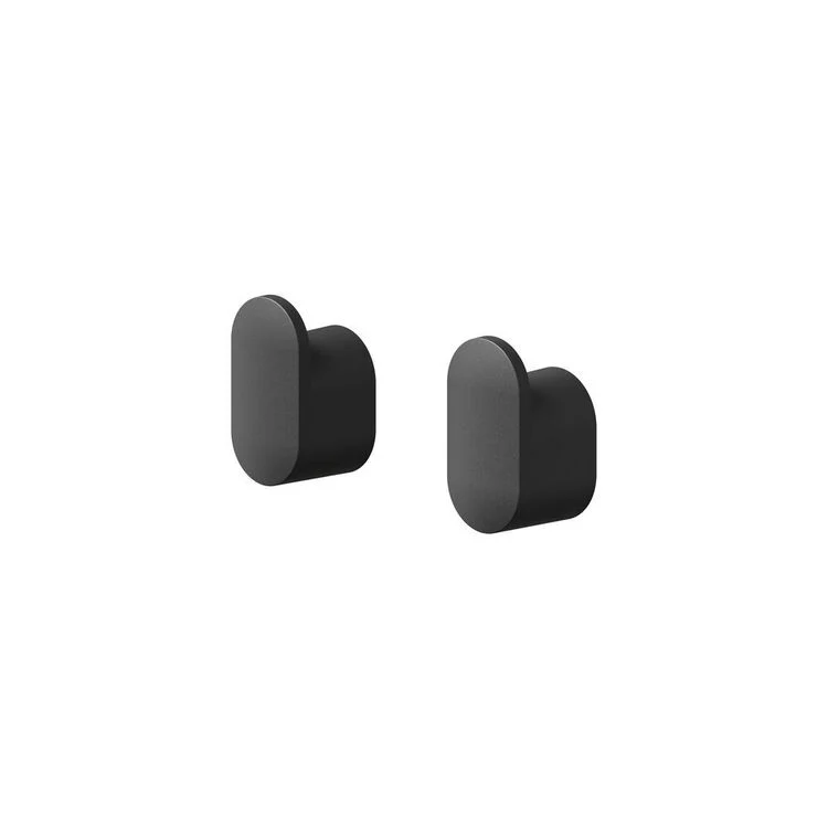 Tiger Carv handdoekhaak zwart enkel zamac ovaal