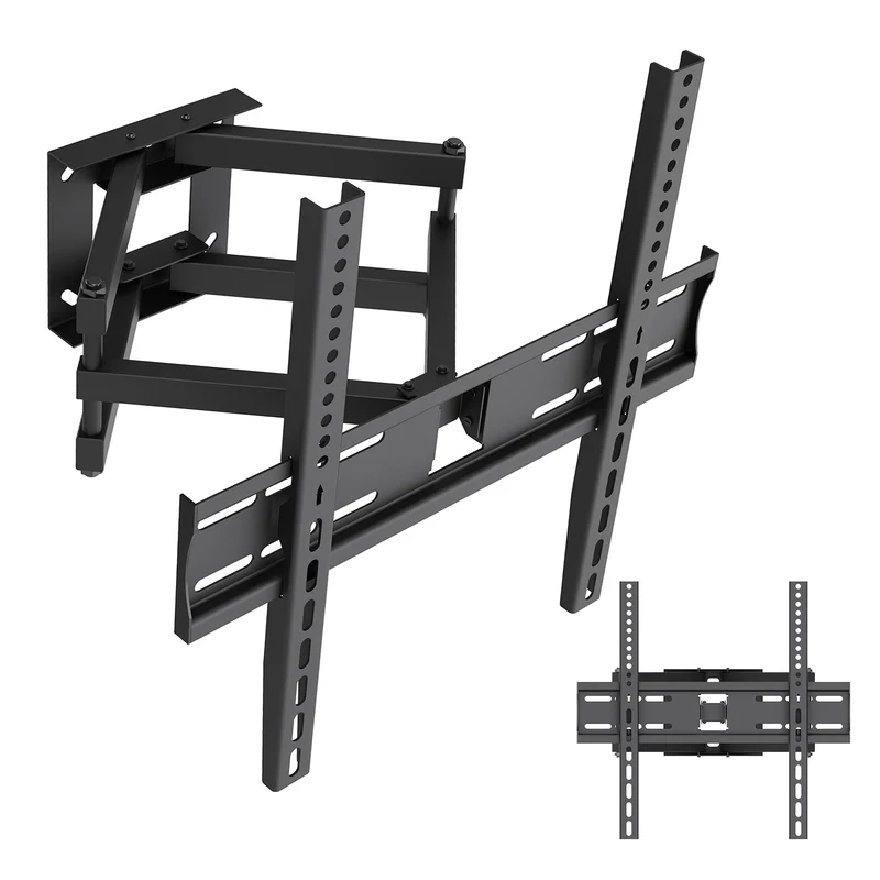 Support / fixation pour téléviseur Maclean, VESA max. 400x400, 32-70", jusqu'à 40 kg, noir, réglage de l'inclinaison +12°~-12° et de la rotation +60°~-60°, MC-192