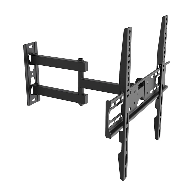 Support / fixation pour téléviseur Maclean, VESA max. 400x400, 32-55 pouces, jusqu'à 30 kg, noir, réglage de l'inclinaison de +2° à -10° et de la rotation de +90° à -90°, MC-191