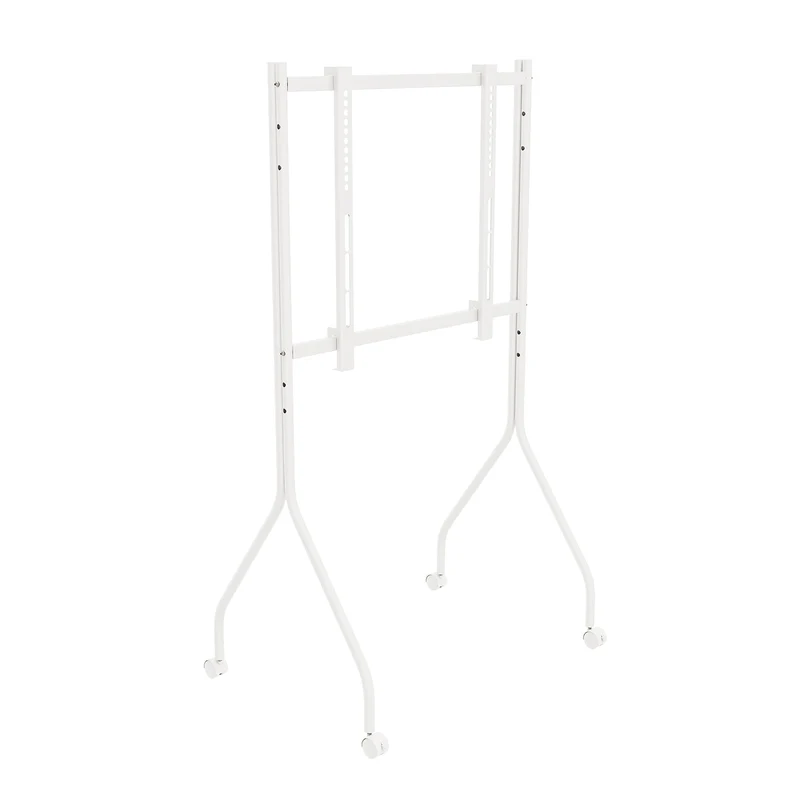 Support / chariot pour téléviseur Maclean, sur roulettes, 37-80", charge max. 50 kg, VESA max. 600 x 400, blanc, MC-180 W
