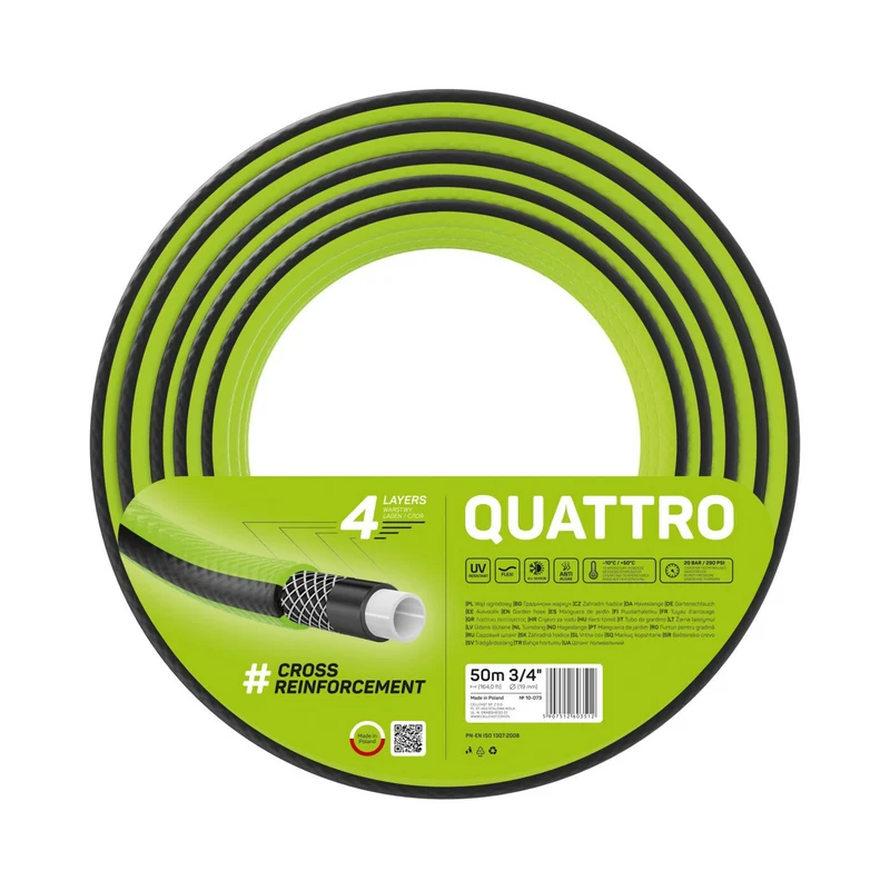Cellfast Quattro 3/4'' tuinslang 50m 4 laags gevlochten