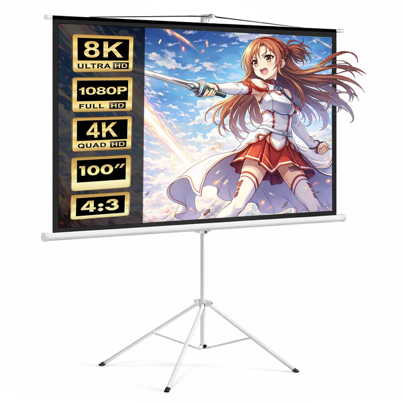 Projectiescherm met statief 200x150 MC-595 100 "4: 3