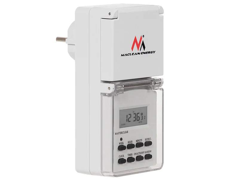 EXTERNE ELEKTRONISCHE PROGRAMMER Digitale timer MCE08 witte kleur