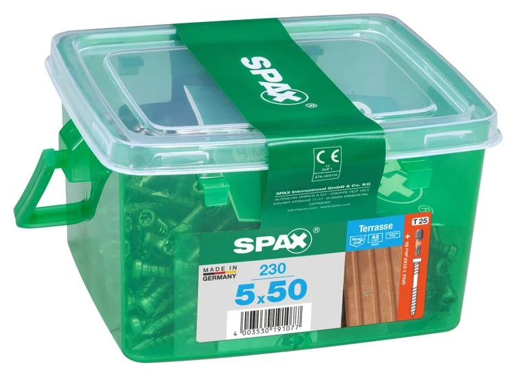 Spax Terrasse terrasschroef T-star plus cilinderkop 5x50mm 230st