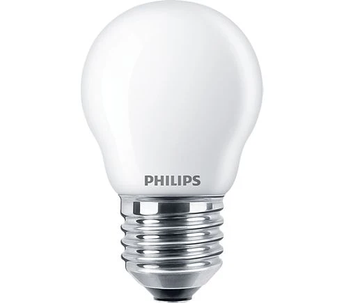 Philips LED kogellamp dimbaar E27 3W mat 4,5x7,8cm