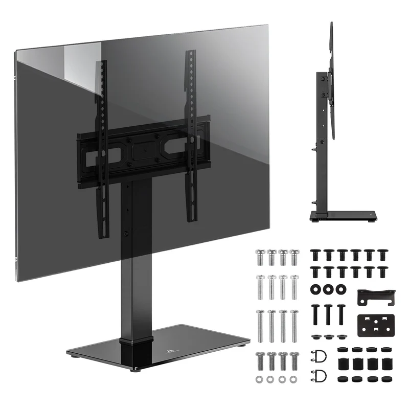 Universele TV-standaard Maclean, voor RTV-kast, standaard, max. 40kg, max. VESA 400x400, hoogte- en hoekverstelling, voor TV 32-65", MC-124