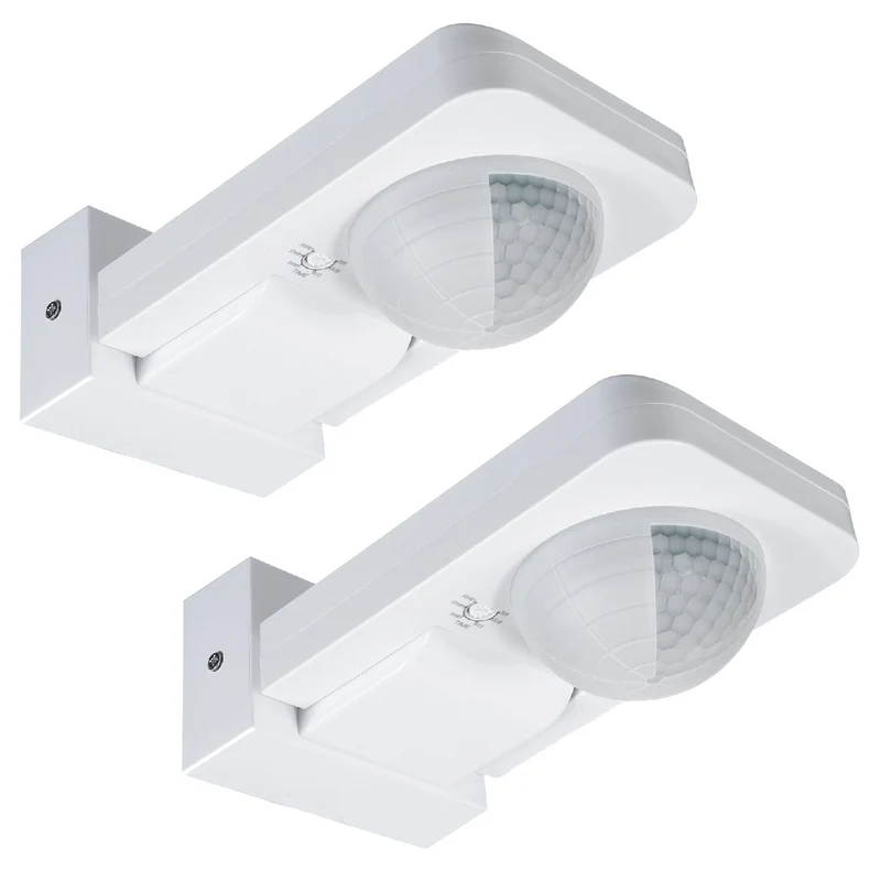 Maclean PIR bewegingsmelder, infrarood, IP65, max 2000W, MCE243, 2 stuks
