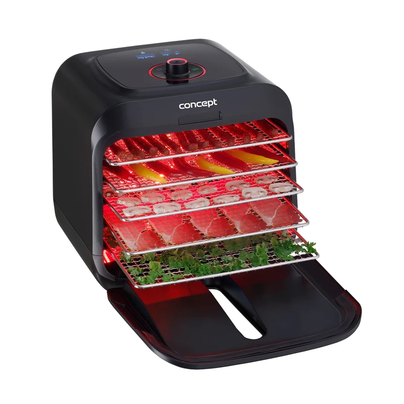 Concept Infra 500W Food Dryer: fruit, groenten, champignons, kruiden, bloemen en vlees