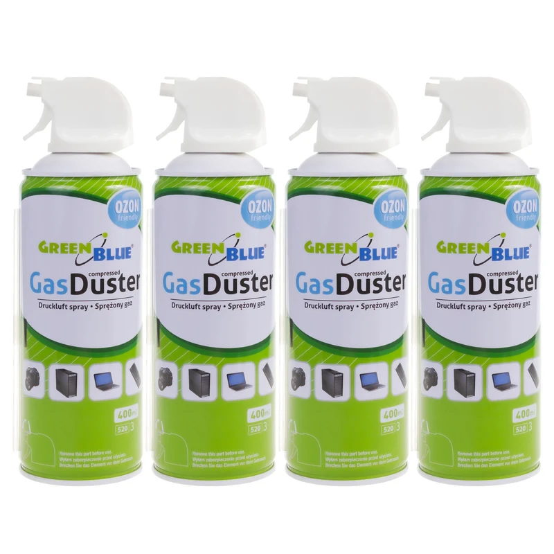 Perslucht GreenBlue GB400 400ml pistoolverstuiver - pistoolverstuiver, 4 stuks