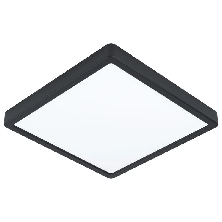 Eglo Fueva 5 LED badkamer plafondlamp vierkant zwart