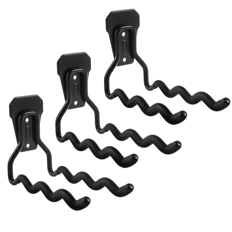 Maclean - Set van 3 Muurbeugel stalen gereedschapshaak - Ophanghaken voor gereedschap - staal - max. belasting 30kg, MC-486