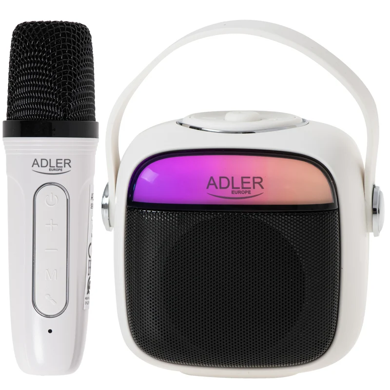 Draadloze luidspreker Adler, met microfoon, voor karaoke, Bluetooth, AD 1199 W