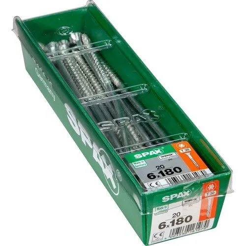 Spax schroef T-star plus verzonken kop 6x180mm 20st
