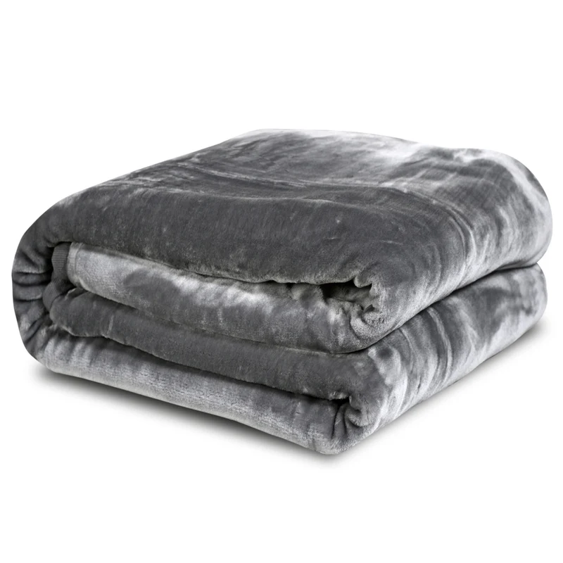 Medicline deken, dik, glad, polyester, grijs, 160x200 cm