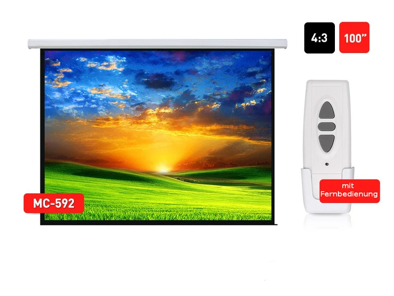 Projectiescherm elektrisch 100" 200x150 4:3 Maclean MC-592