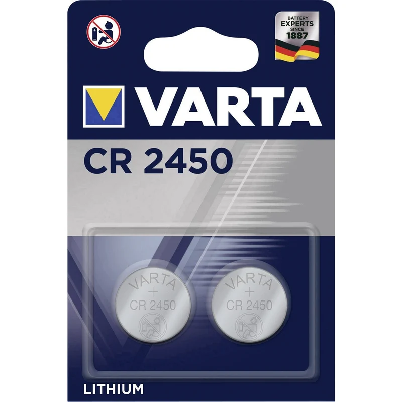 BATTERIJ CR2450 3V LITOWA VARTA PROFESSIONAL - 2 stuks
