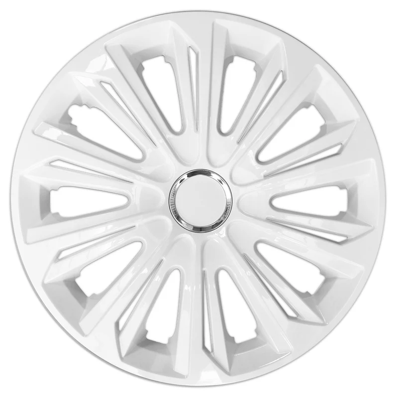 Enjoliveurs de roues laqués blanc 15 " lot de 4 pièces STRONG