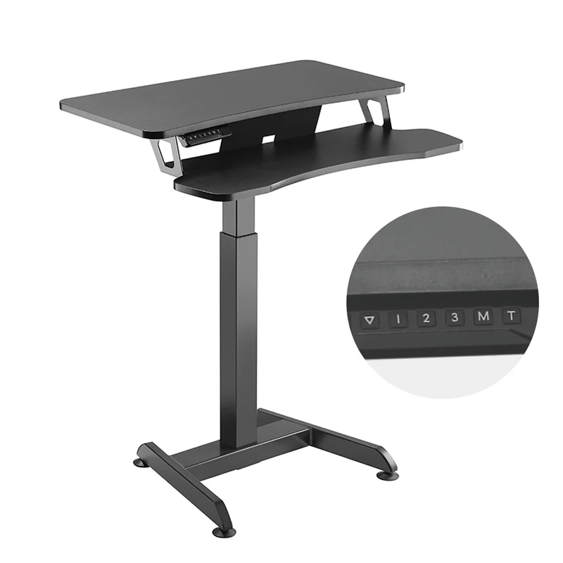 Maclean Elektrisch bureau - hoogteverstelling max hoogte 122cm max 37 kg - voor werk rechtop zitten
