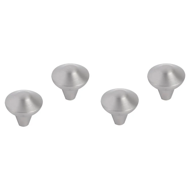 Differnz Groningen knop aluminium mat chroom 20mm 4st
