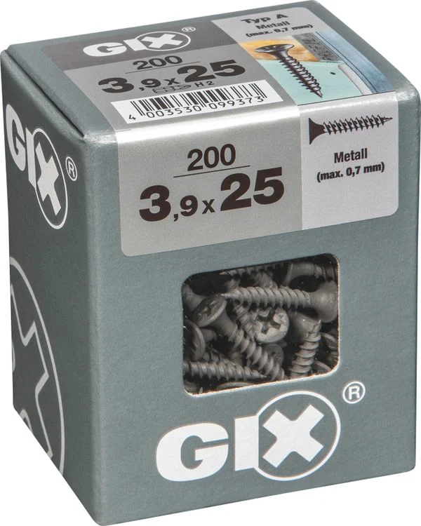 Spax GIX gipsplaatschroef philips trompetkop 3,9x25mm 200st