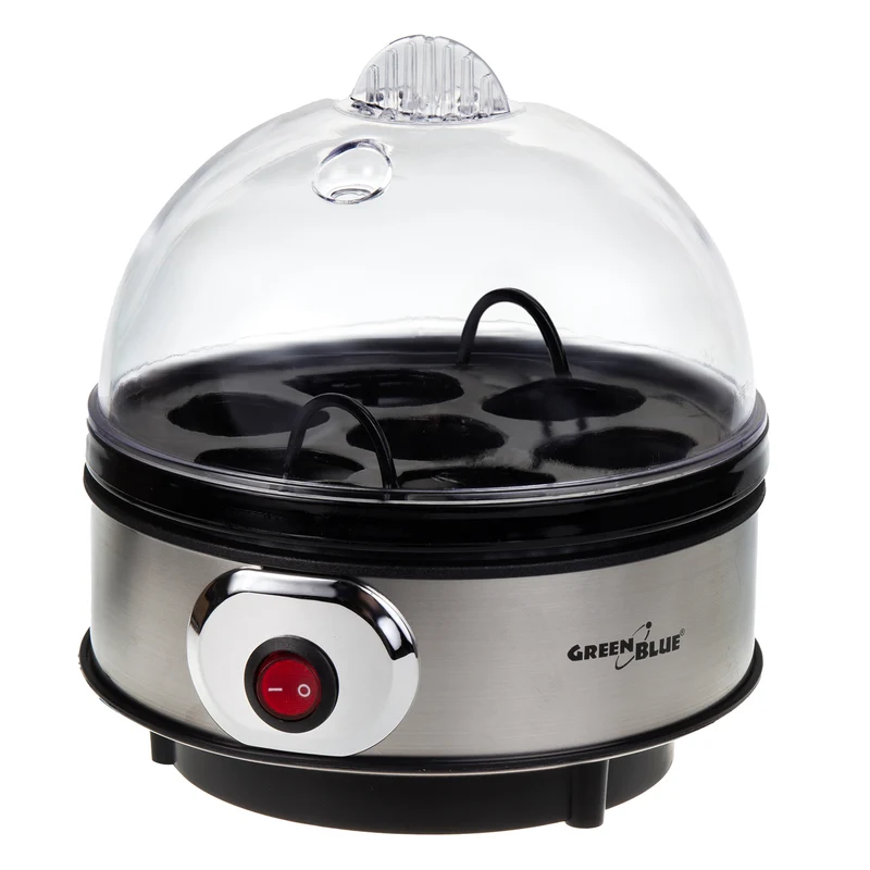 GreenBlue automatische eierkoker, vermogen 400W, tot 7 eieren, maatbeker, 220-240V~, 50 Hz, GB572