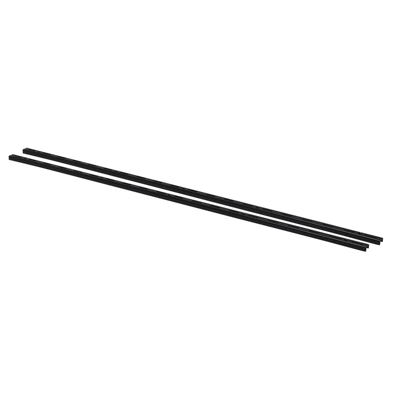 Duraline f-railset enkel staal zwart 100cm 2st