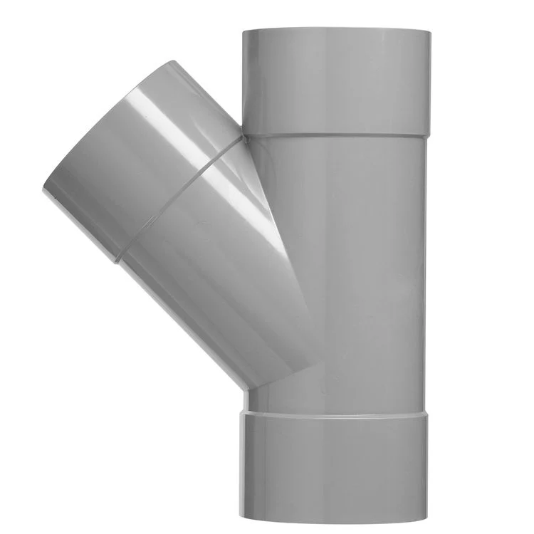 PVC T-Stuk 45º 3xlijmmof 50x50mm