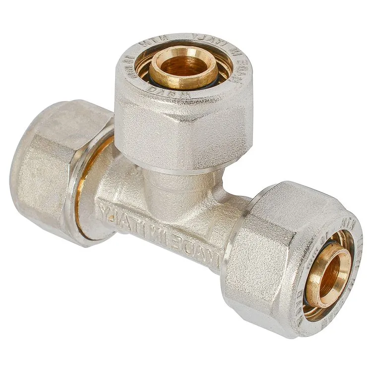 Sanivesk Meerlagen knelkoppeling T-stuk metaal 16mmx16mmx16mm