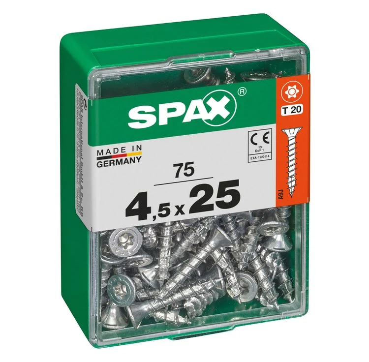 Spax schroef T-star plus verzonken kop 4,5x25mm 75st