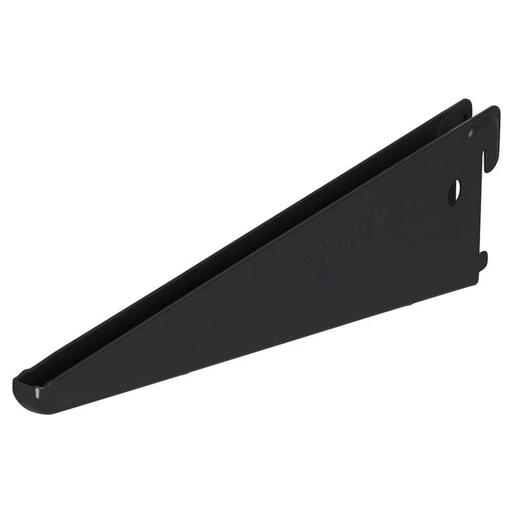 Duraline F-systeem plankendrager dubbel metaal zwart 22cm